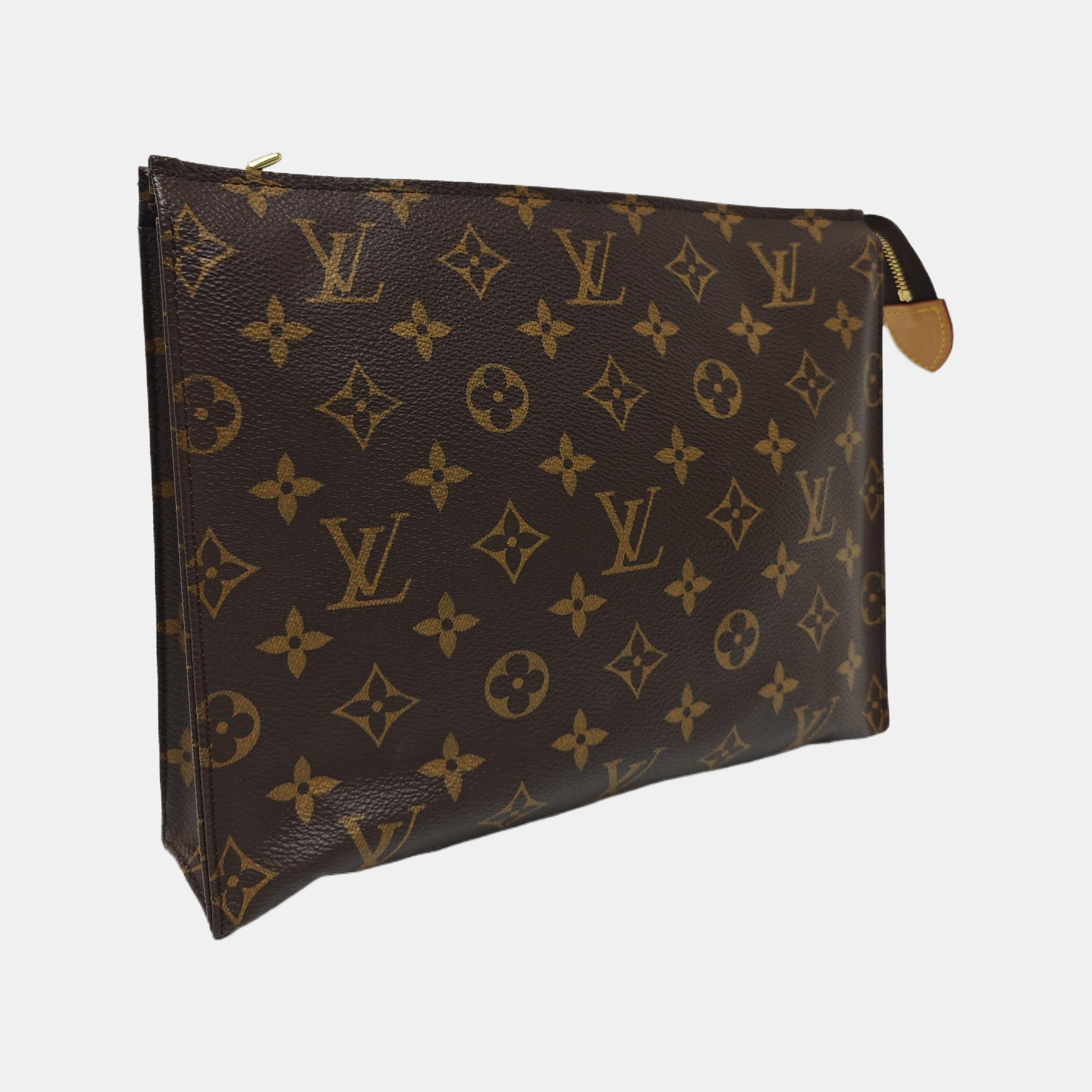 TOILET POCKET 26 Monogram Coated Canvas Brown