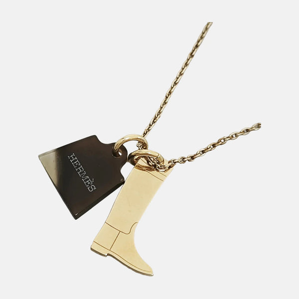 Amulette Metal Gold Necklace
