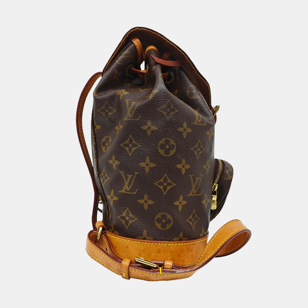 MONTSOURIS MM Monogram Coated Canvas Brown