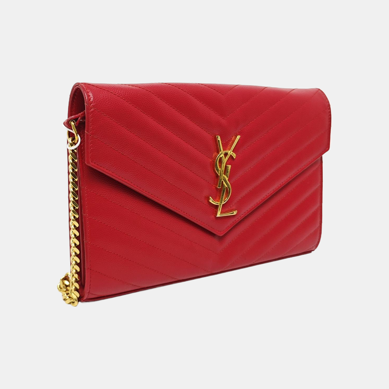 MONOGRAM Medium Quilted Calfskin Red