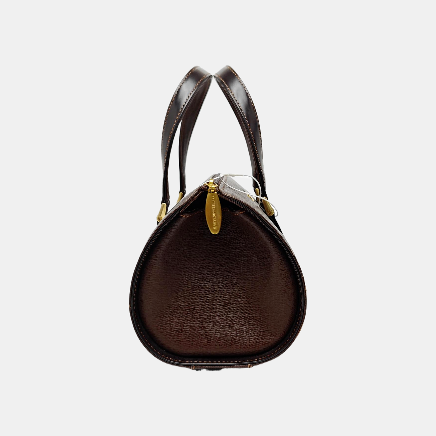 Calfskin Top Handle Bag Brown