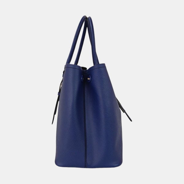 Double Saffiano Calfskin Blue