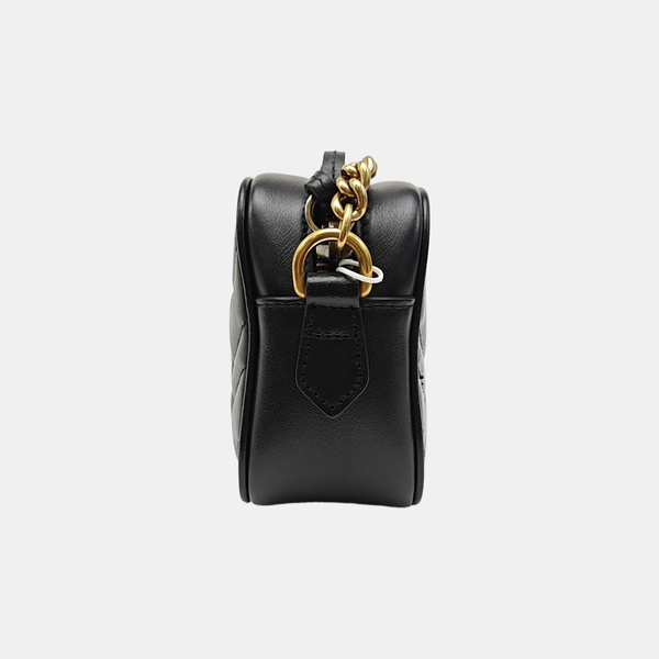 GG Marmont Mini Quilted Calfskin Black