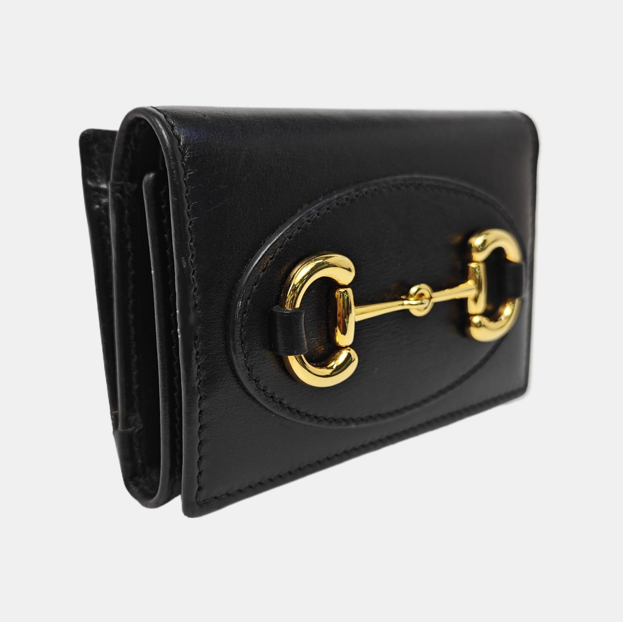 Horsebit 1955 Mini Calfskin Black Wallet