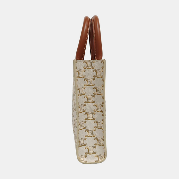 CABAS CELINE Mini Coated Canvas White