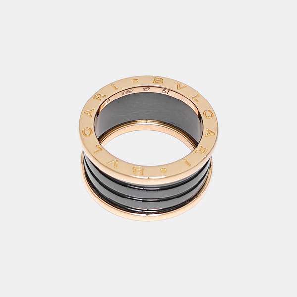 B.ZERO1 18k Rose Gold Ring EU 57