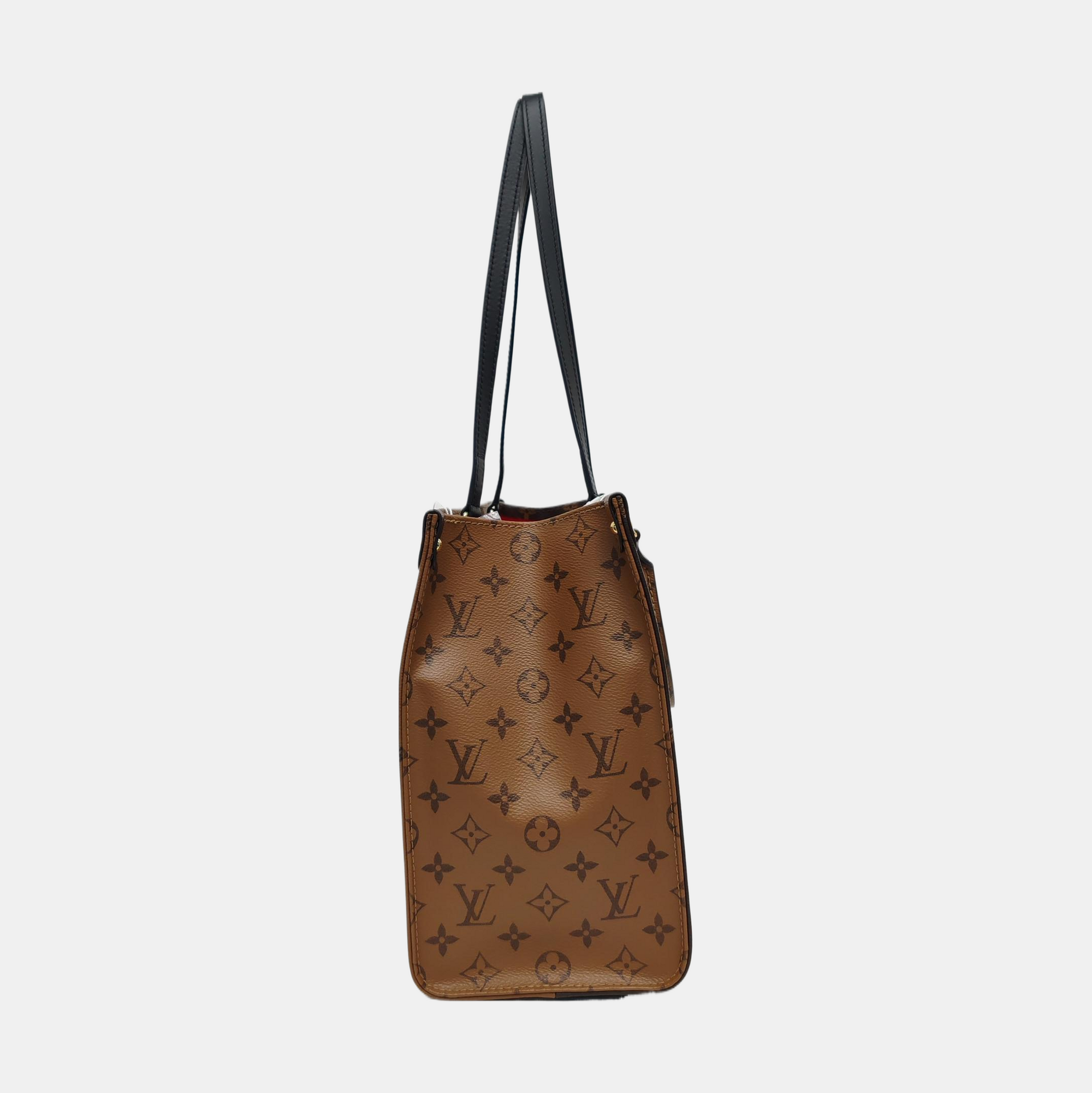 ONTHEGO MM Monogram Coated Canvas Brown