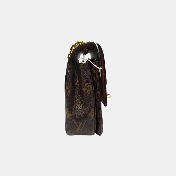 MARCEAU Monogram Coated Canvas Brown