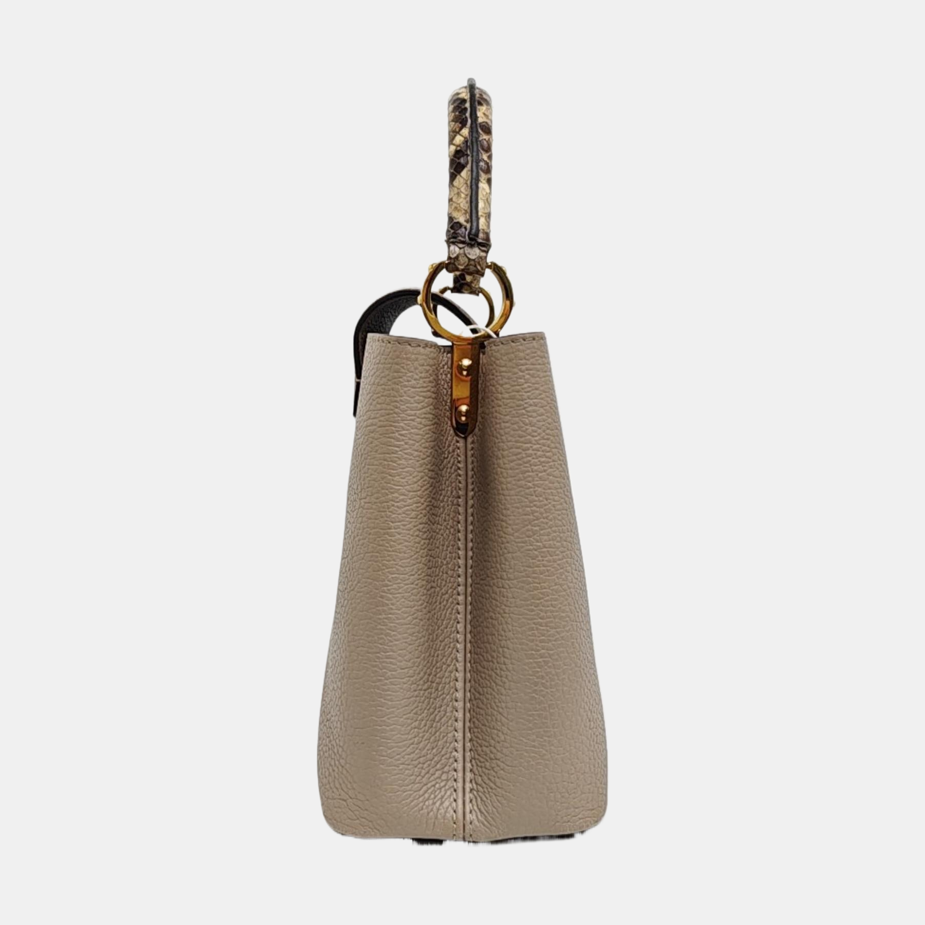 CAPUCINES MM Calfskin Gray