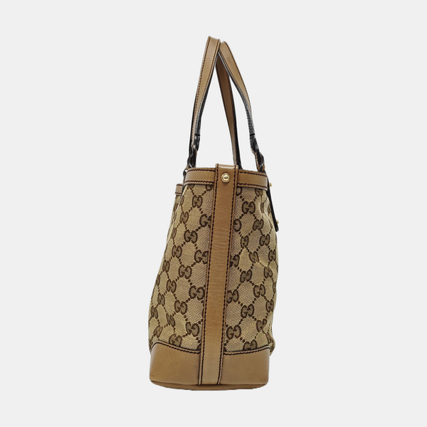 Monogram Canvas Shoulder Bag Brown
