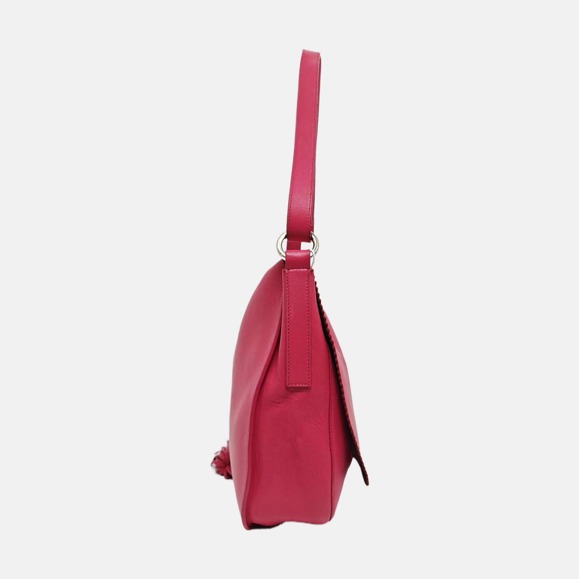 Calfskin Shoulder Bag Red