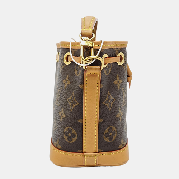 NOÉ Nano Monogram Coated Canvas Brown