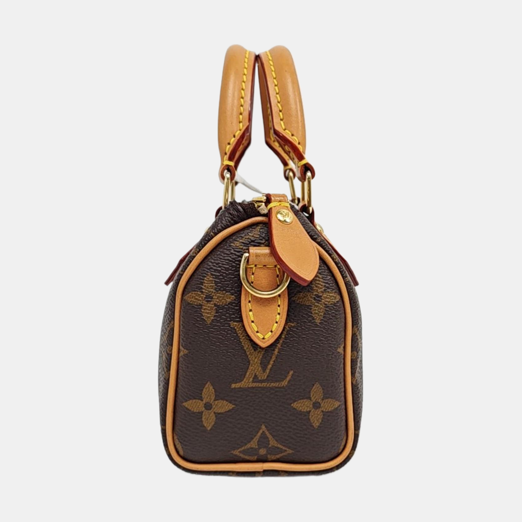 SPEEDY Nano Monogram Coated Canvas Brown