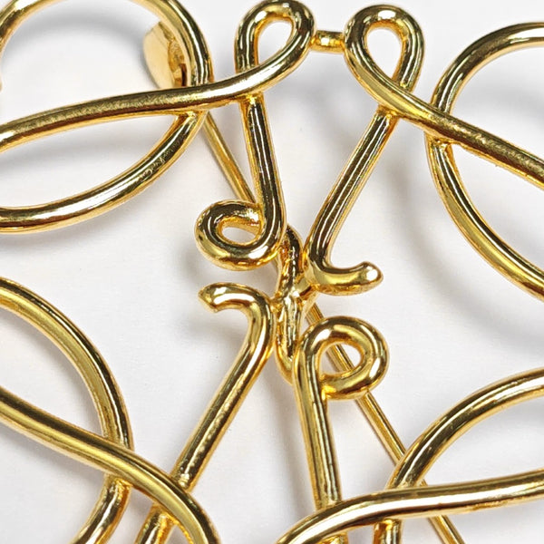 Anagram Metal Gold Brooch