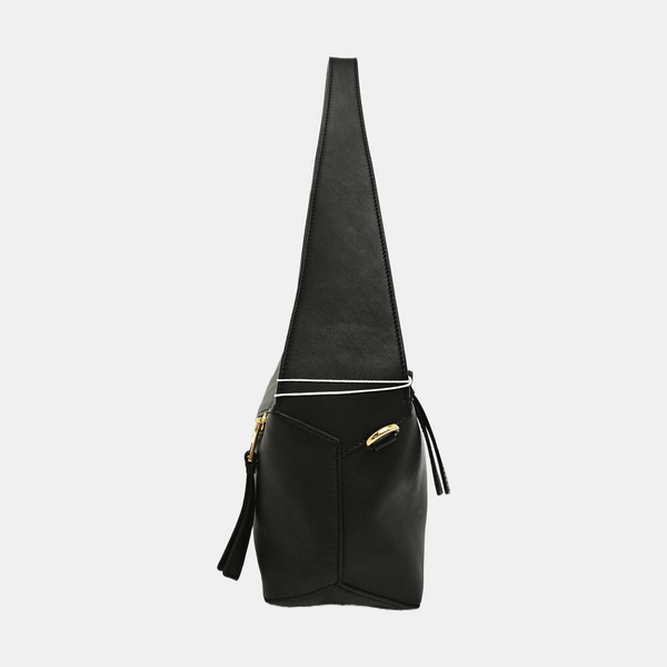 Puzzle Hobo Medium Calfskin Black