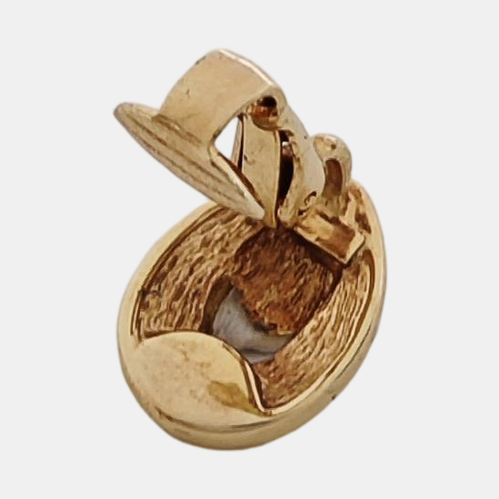 Metal Gold Clip On Earrings