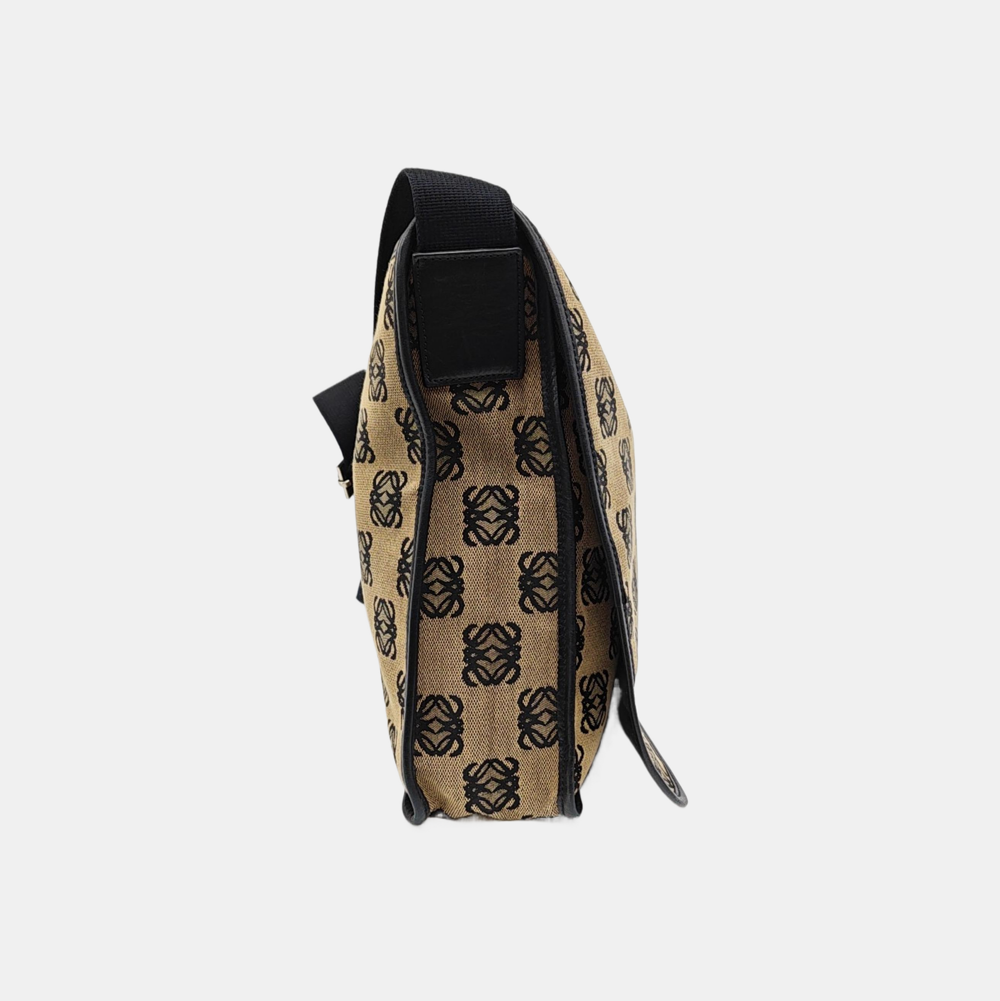 Monogram Canvas Shoulder Bag Beige
