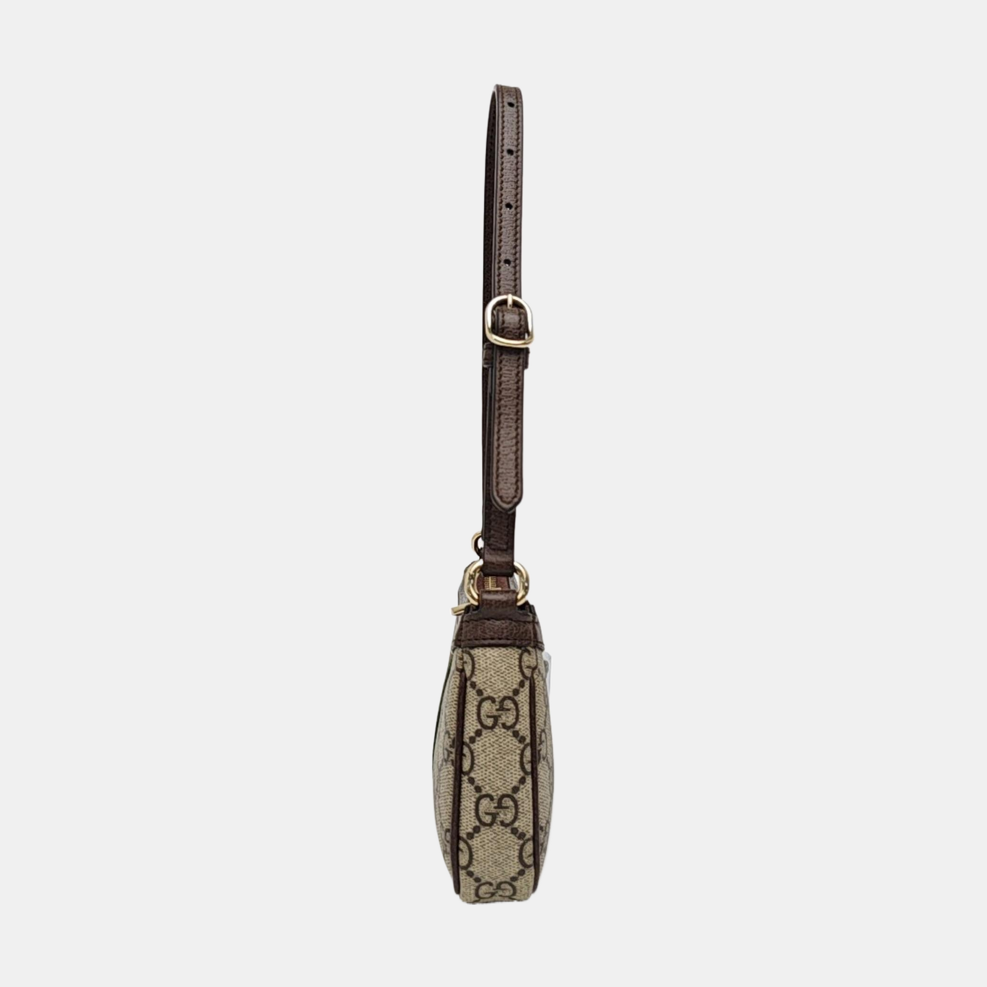 Ophidia Mini Monogram Coated Canvas Beige