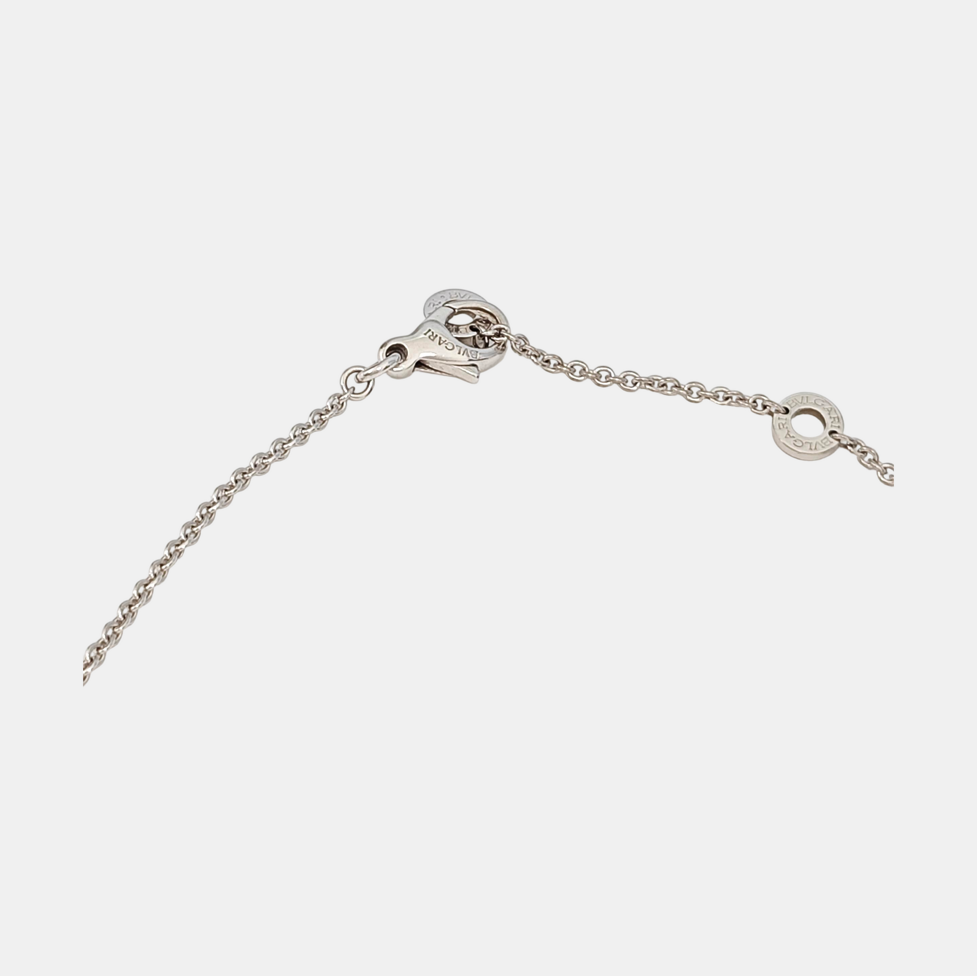 B.ZERO1 18k White Gold Silver Necklace