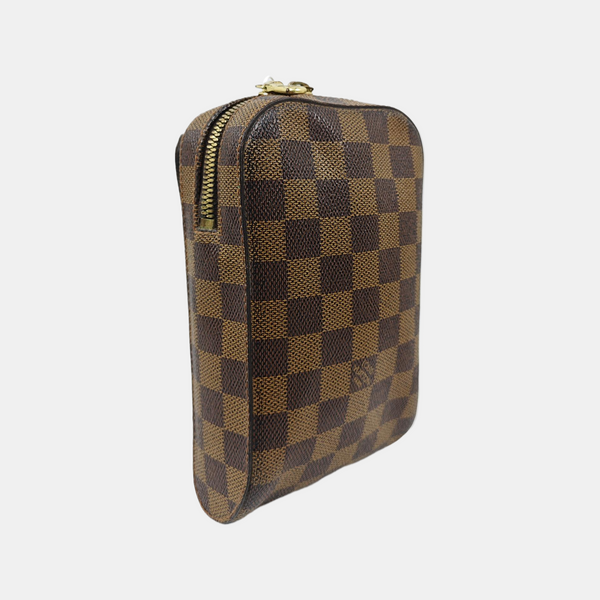 GÉRONIMOS Damier Ebene Coated Canvas Brown