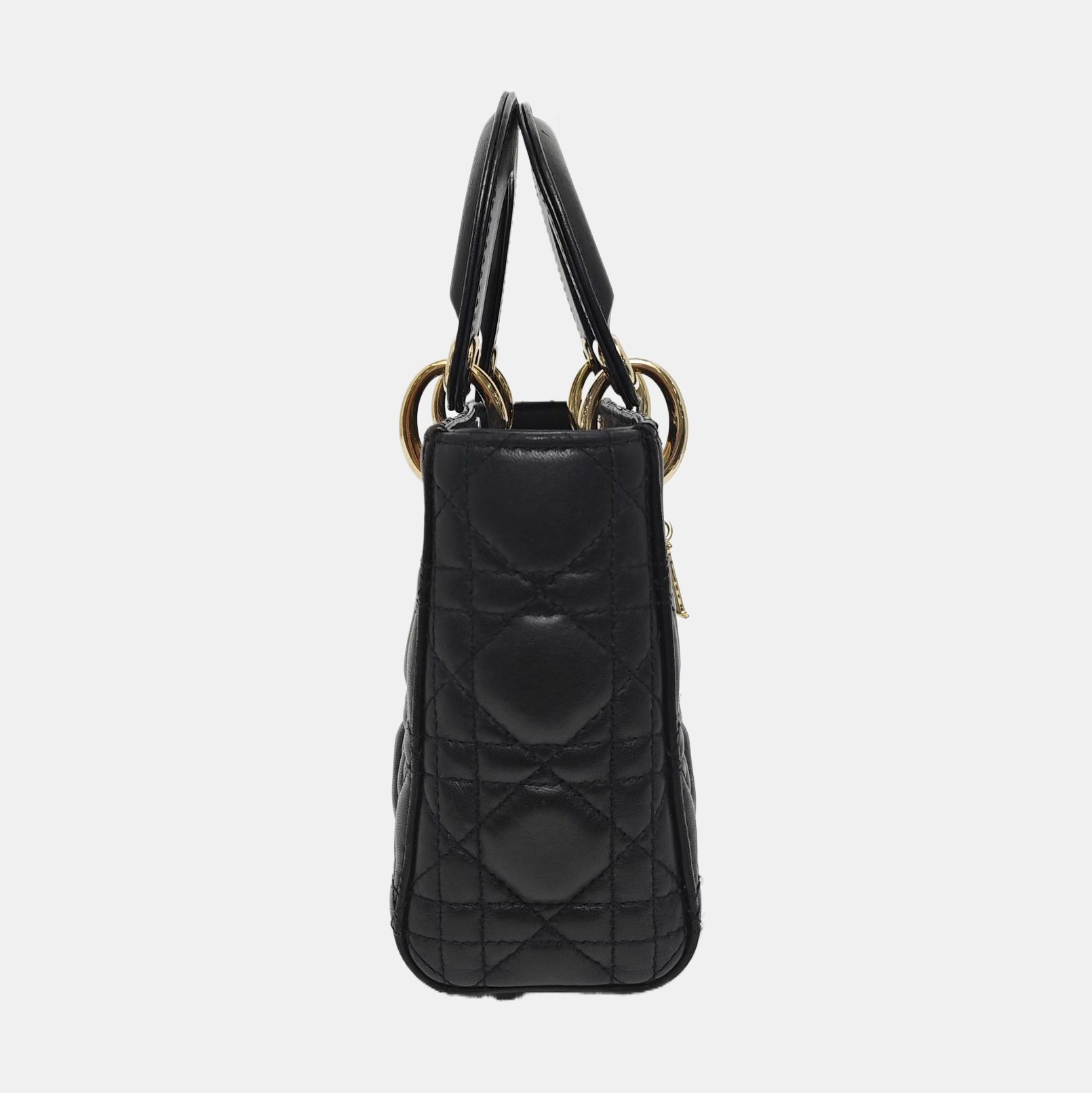 Lady Dior Mini Cannage Piel de cordero Negro
