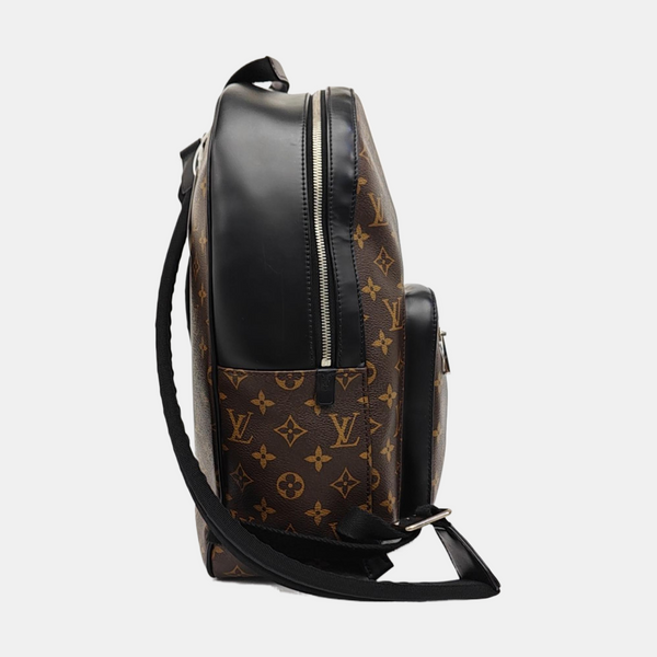JOSH Monogram Coated Canvas Brown