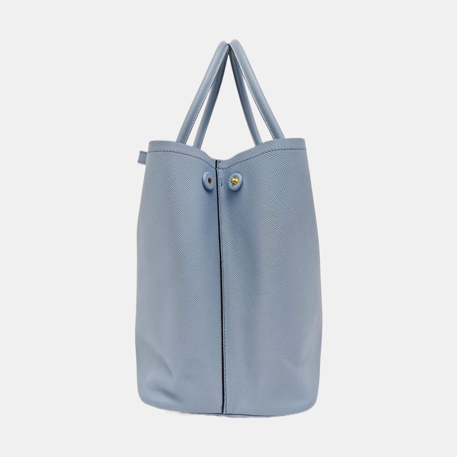 Double Large Calfskin Blue