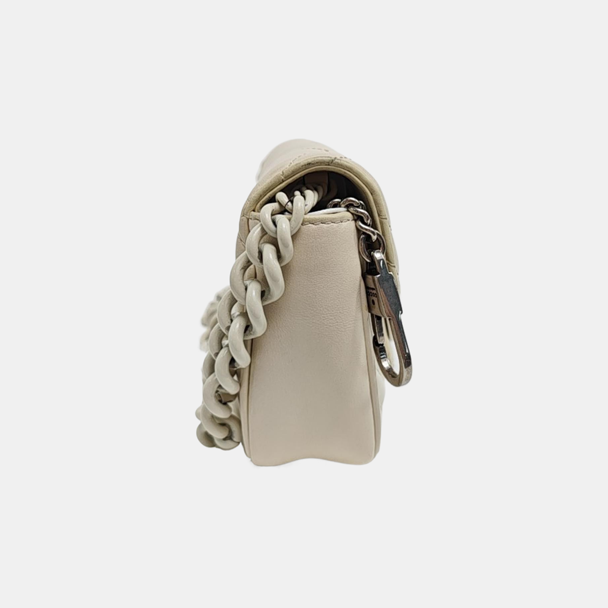 GG Marmont Mini Quilted Calfskin White