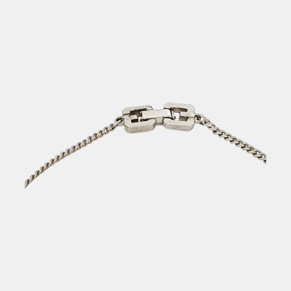G Cube Metal Silver Necklace