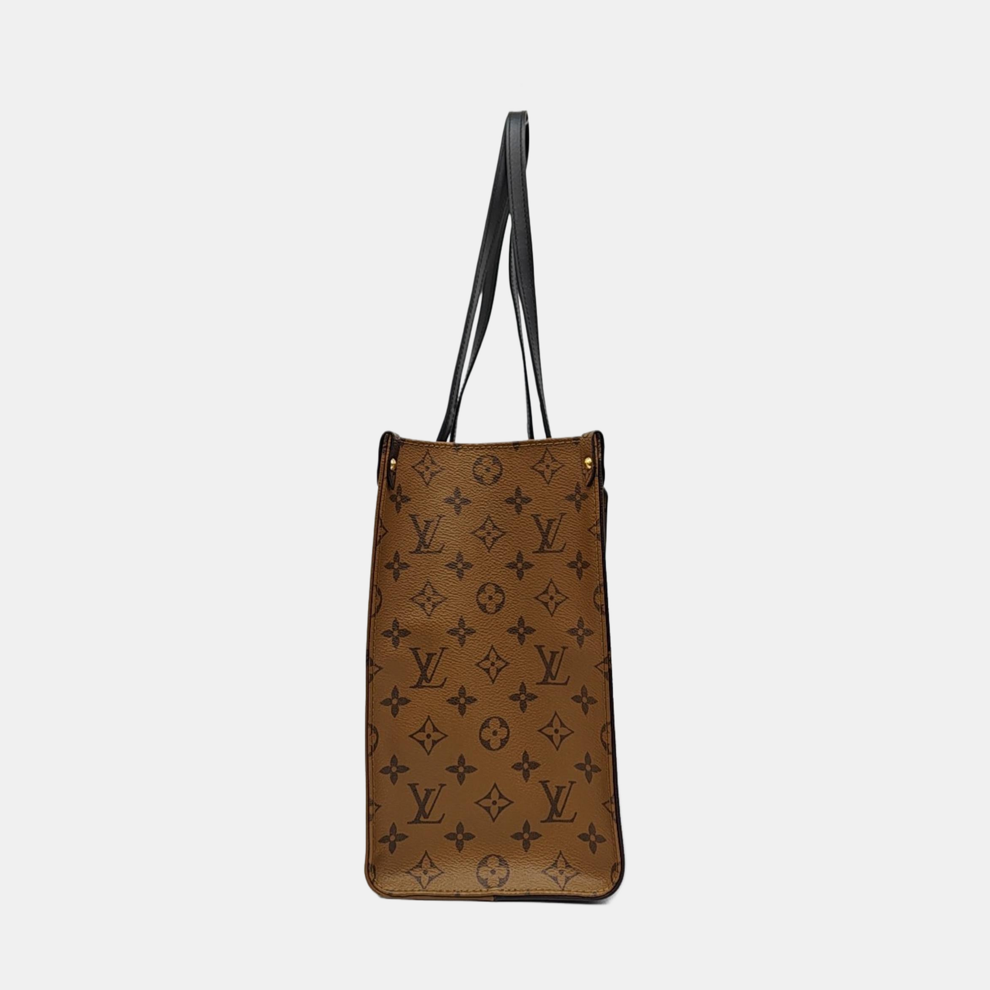 ONTHEGO MM Monogram Coated Canvas Brown