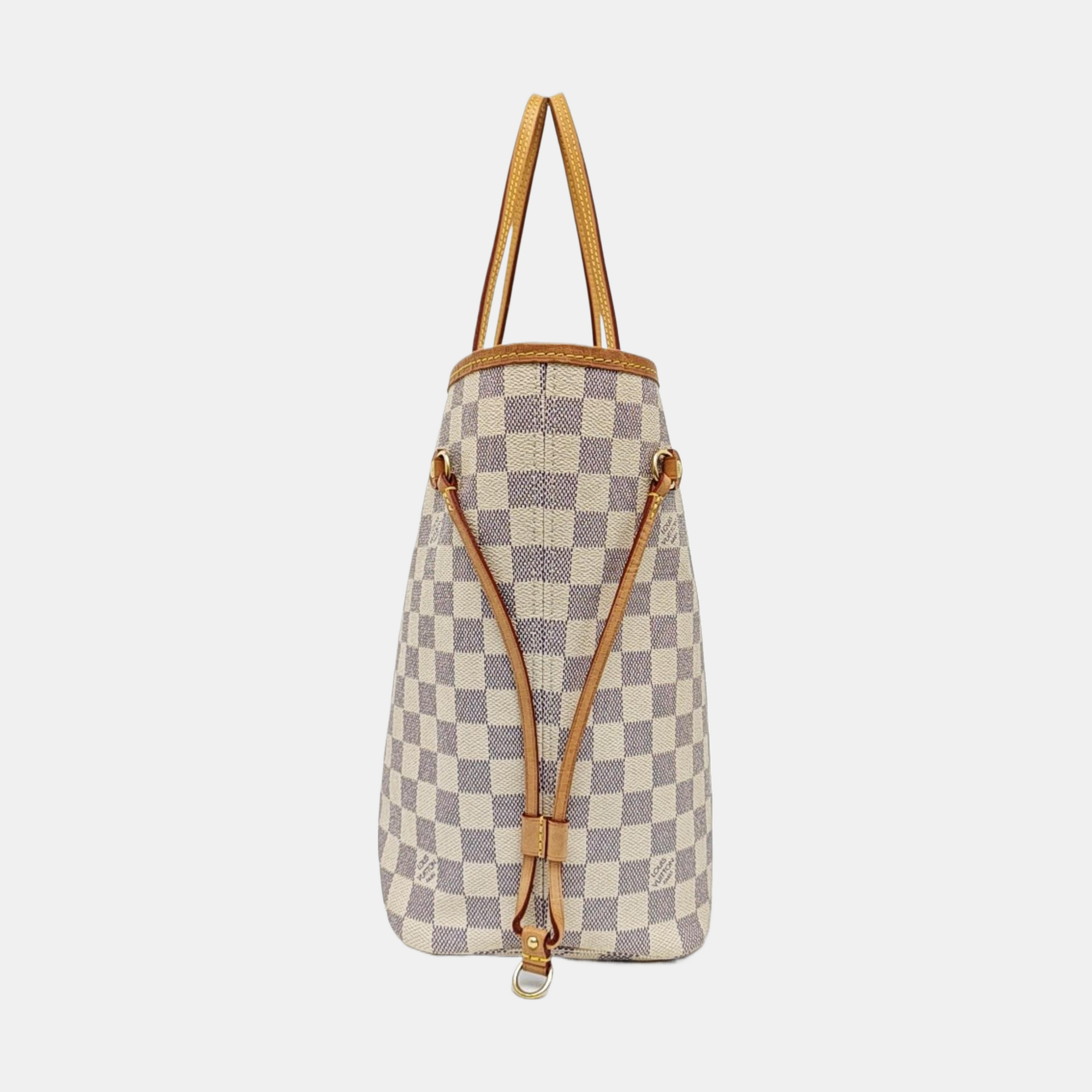 NEVERFULL MM Damier Azur Coated Canvas White