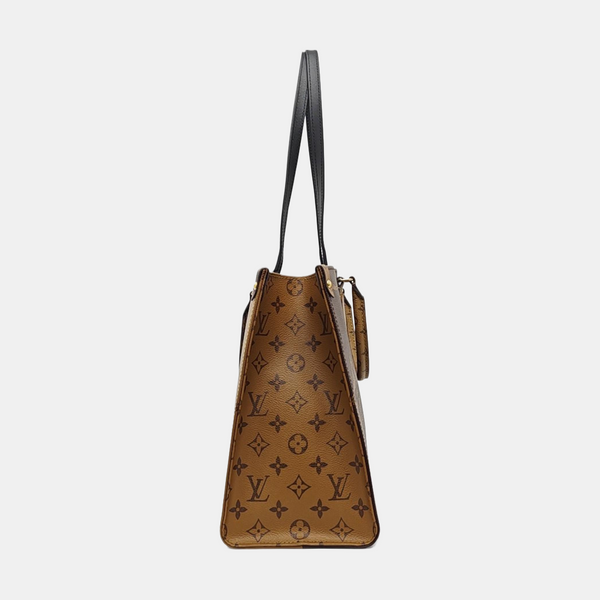 ONTHEGO MM Monogram Coated Canvas Brown