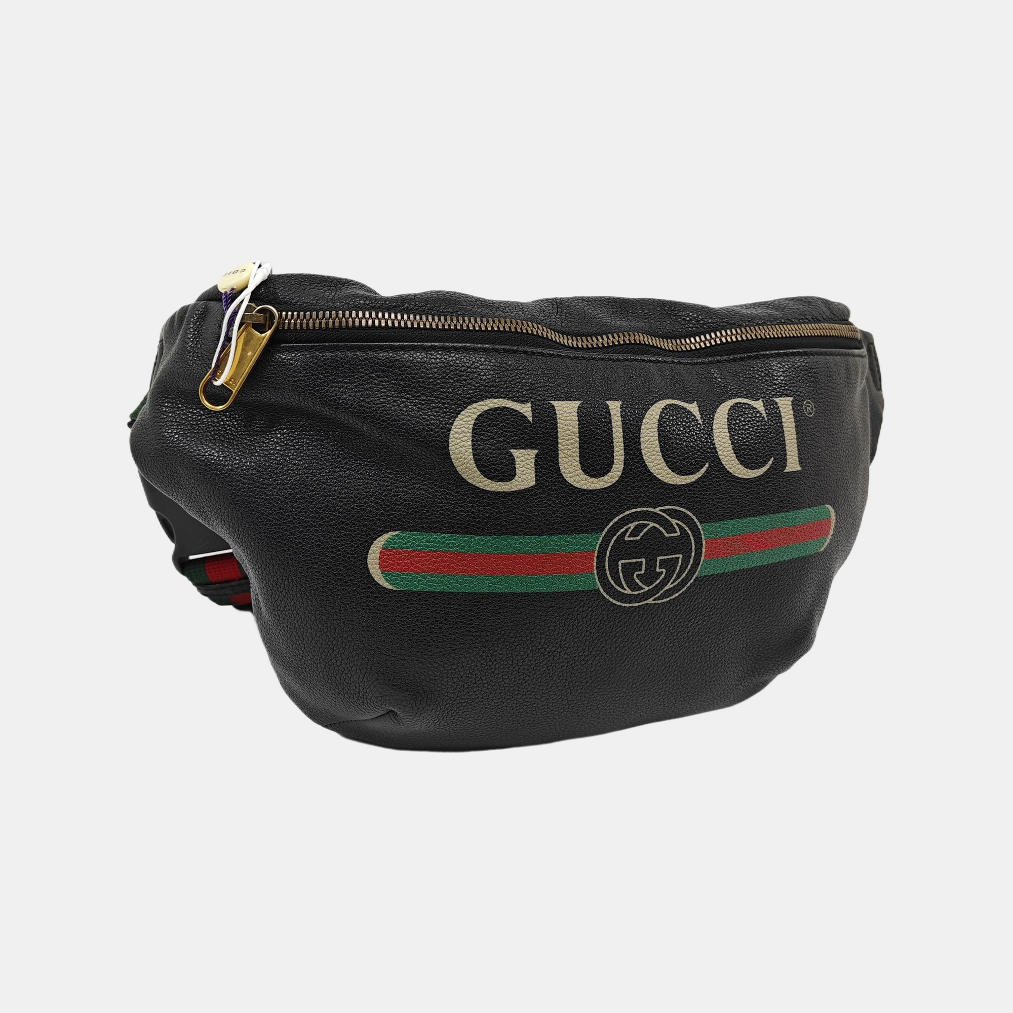 Print Large Calfskin Black