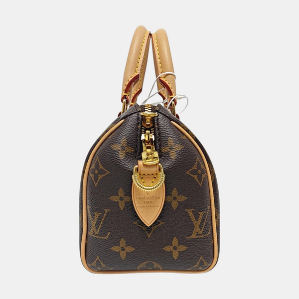 SPEEDY 20 Monogram Coated Canvas Brown