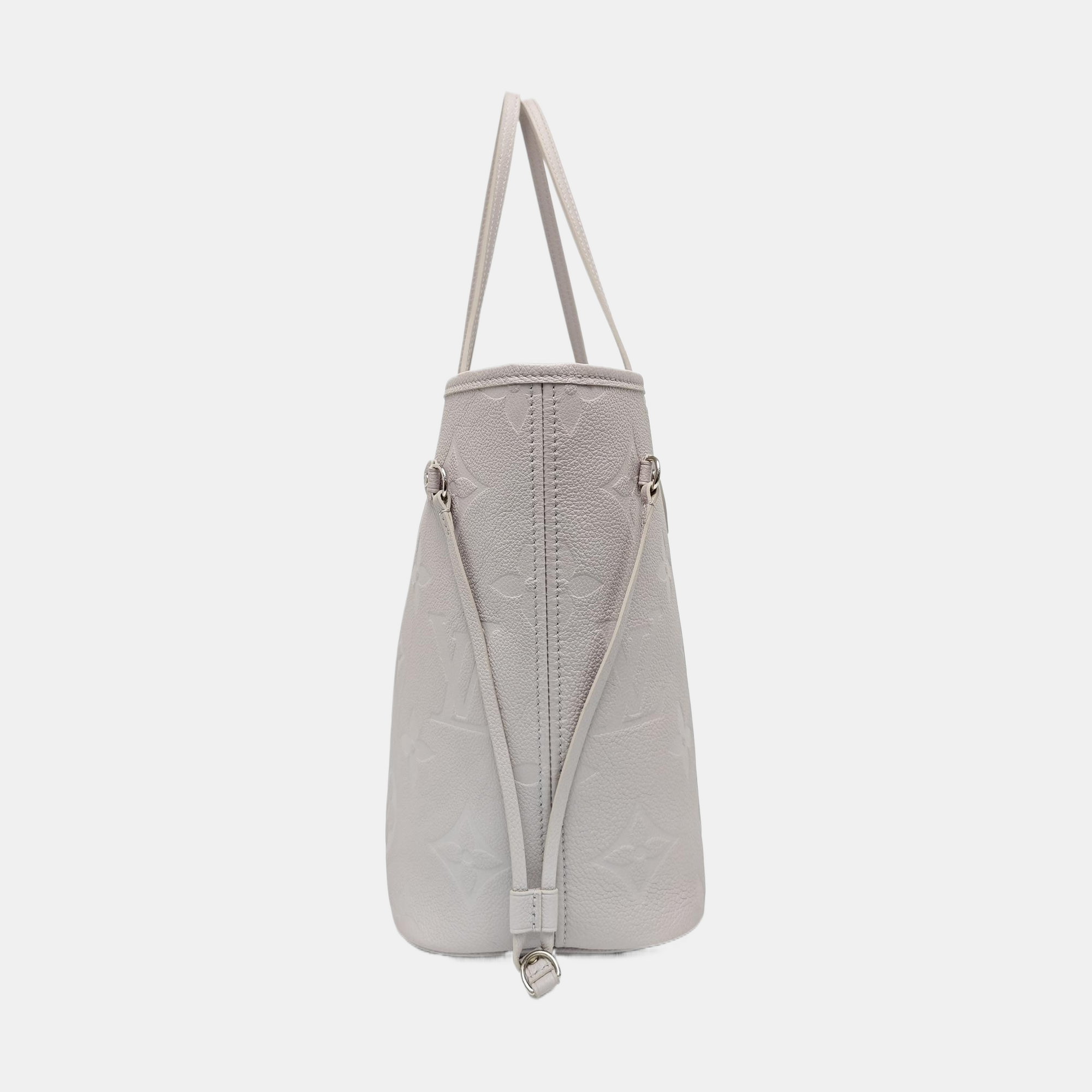 NEVERFULL MM Monogram Calfskin Gray