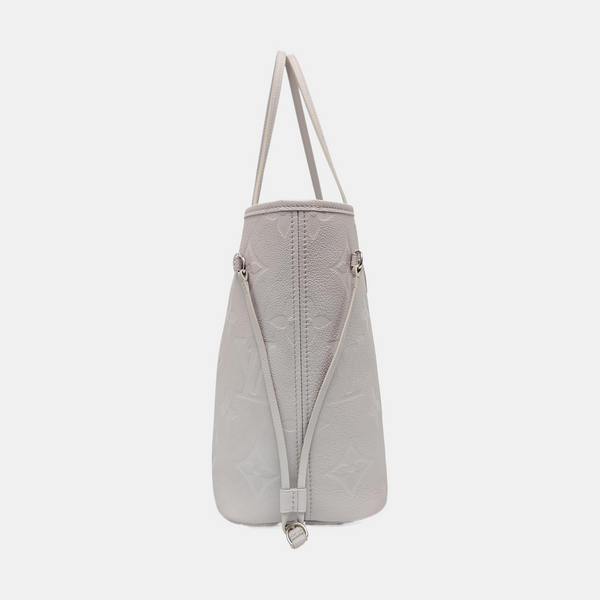 NEVERFULL MM Monogram Calfskin Gray