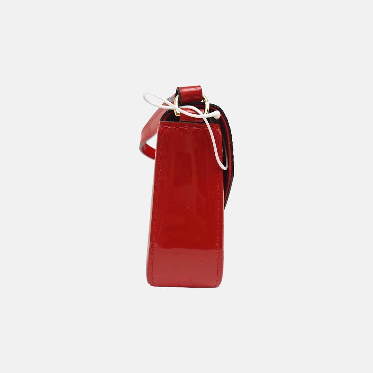 SAC LUCIE Mini Monogram Patent Leather Red