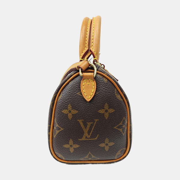 SPEEDY Nano Monogram Coated Canvas Brown