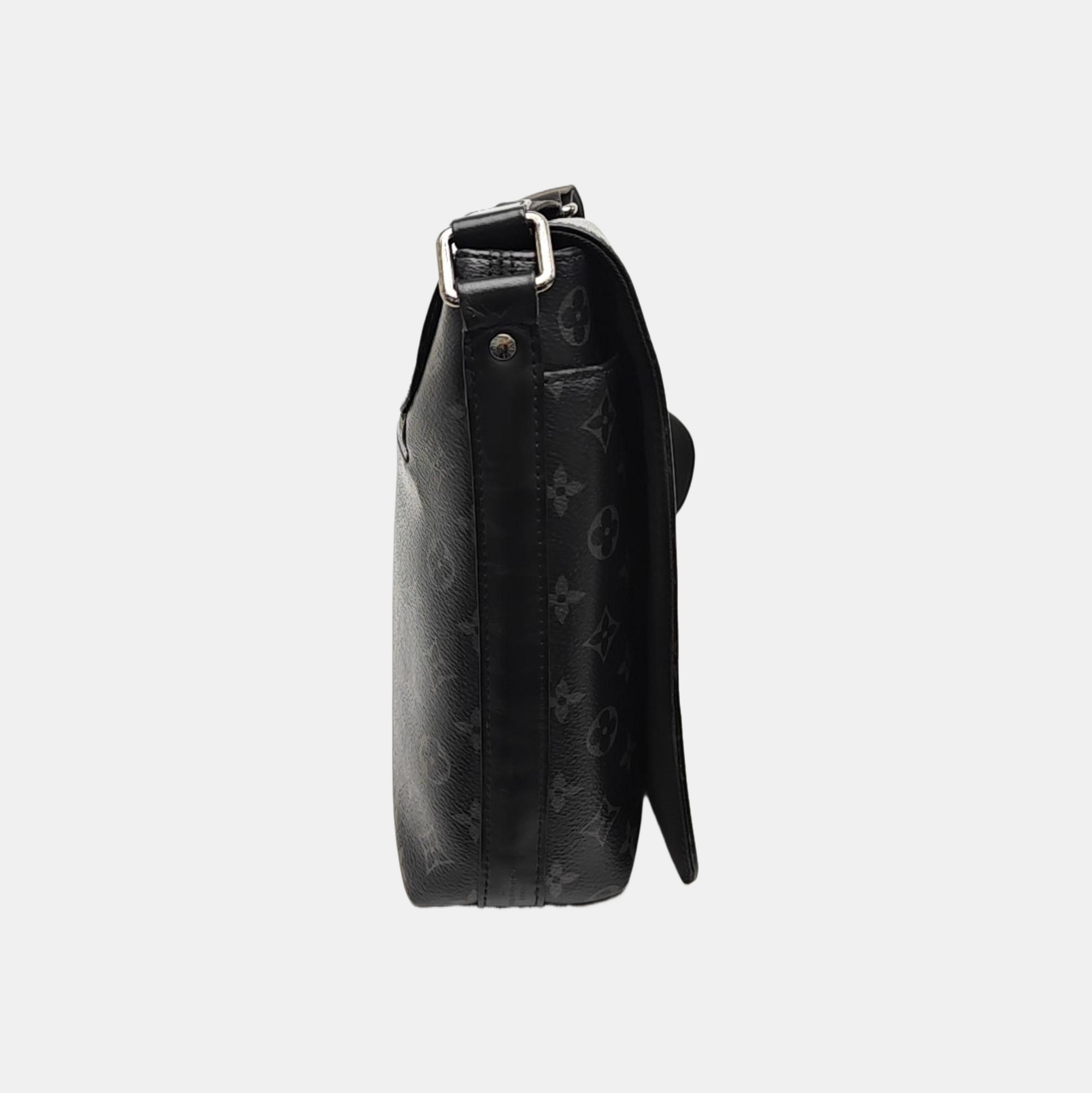DISTRICT MM Monogram Coated Canvas Black