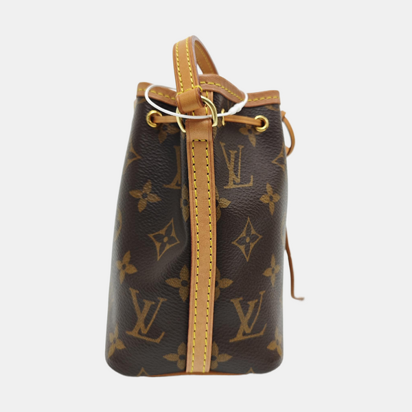 NÉONOÉ Nano Monogram Coated Canvas Brown