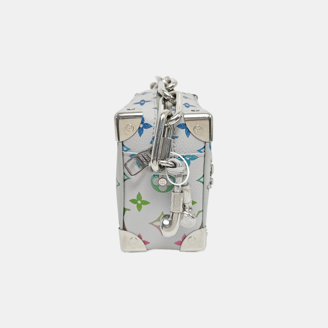 SOFT TRUNK Mini Monogram Coated Canvas White