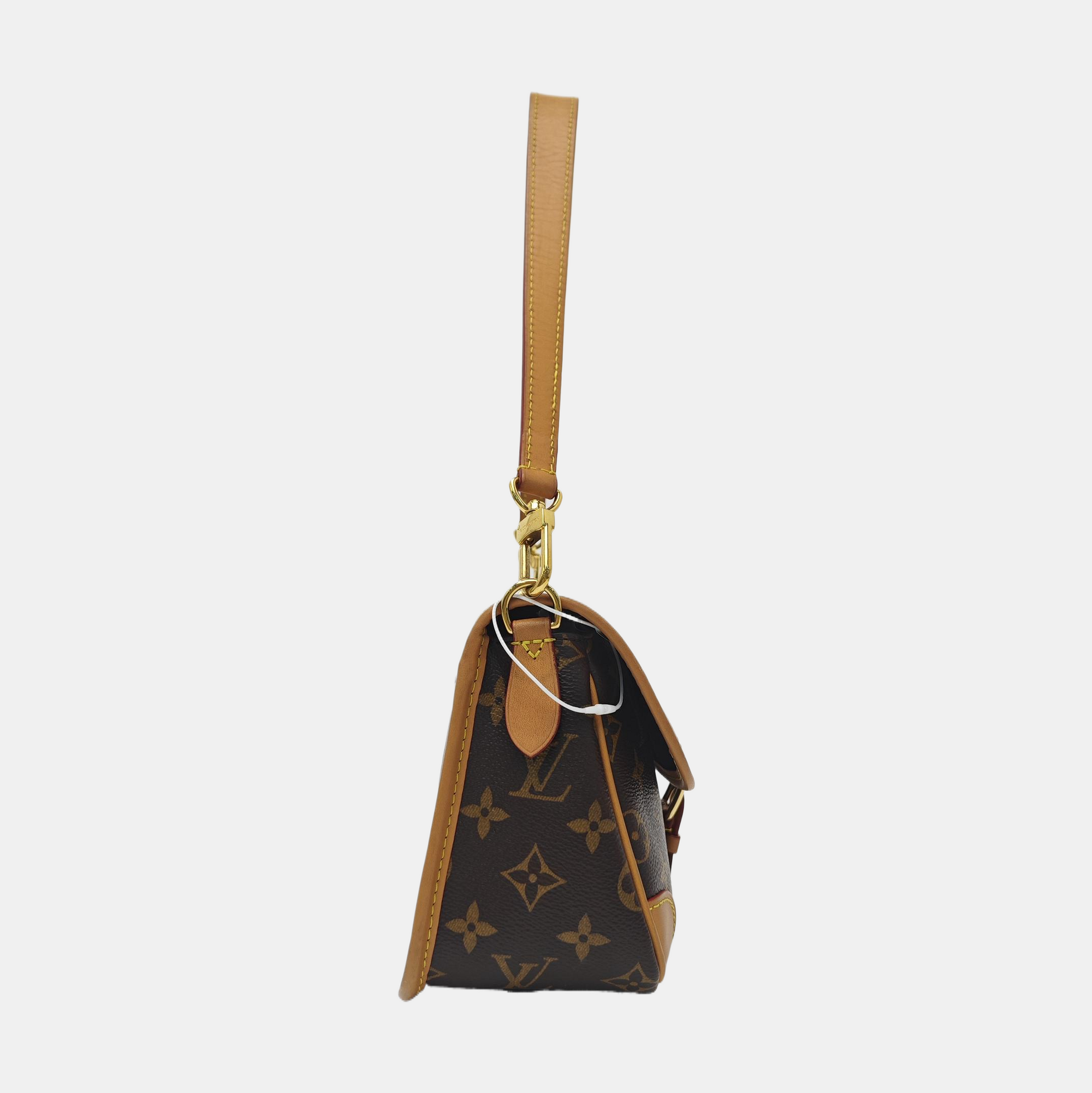 DIANE Monogram Coated Canvas Brown