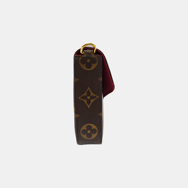 FÉLICIE Monogram Coated Canvas Brown