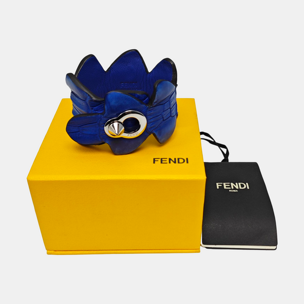 Leather Blue Bangle