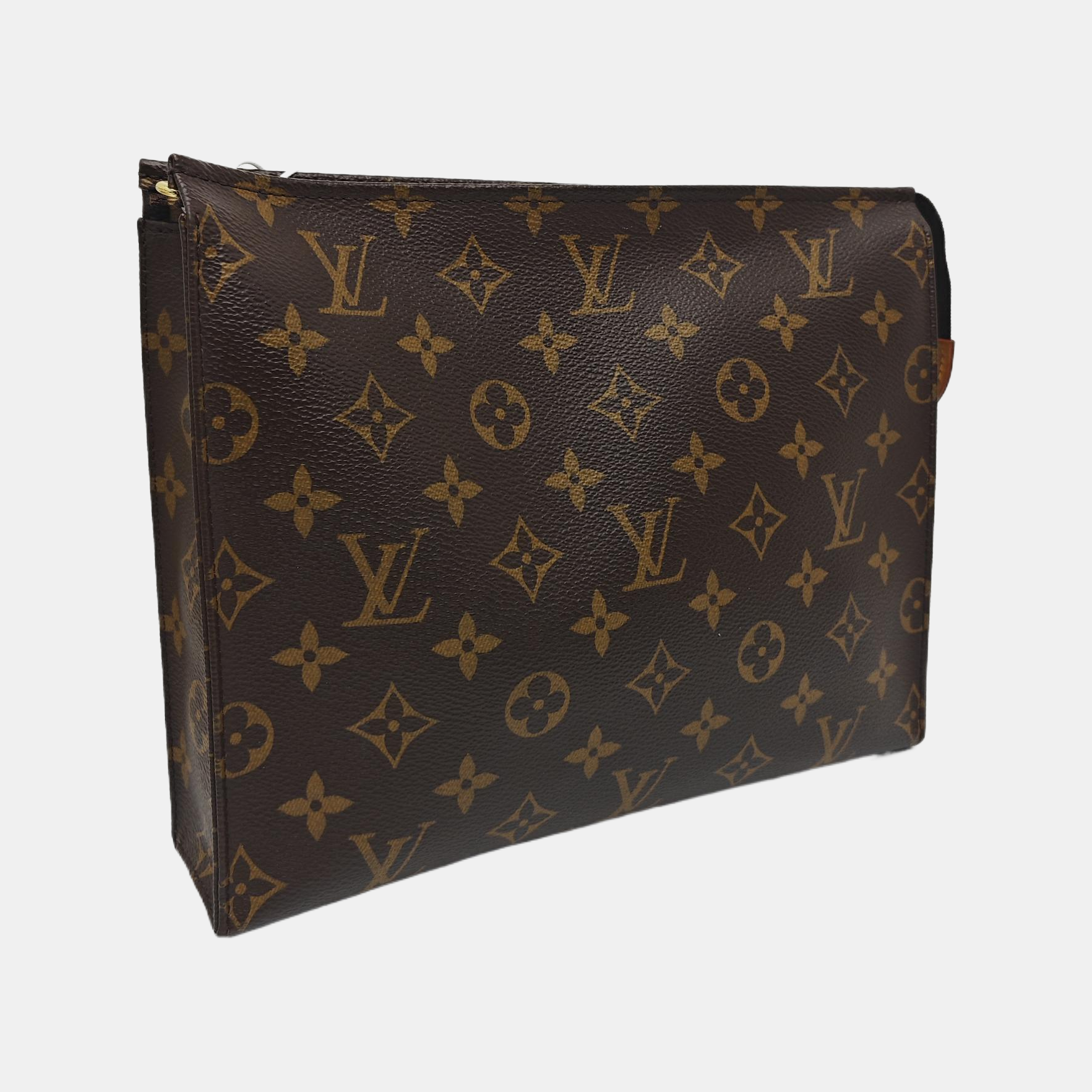 TOILET POCKET 26 Monogram Coated Canvas Brown