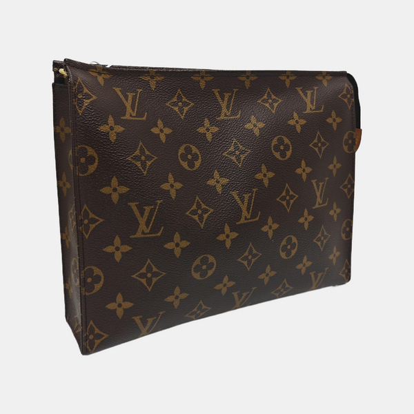 TOILET POCKET 26 Monogram Coated Canvas Brown