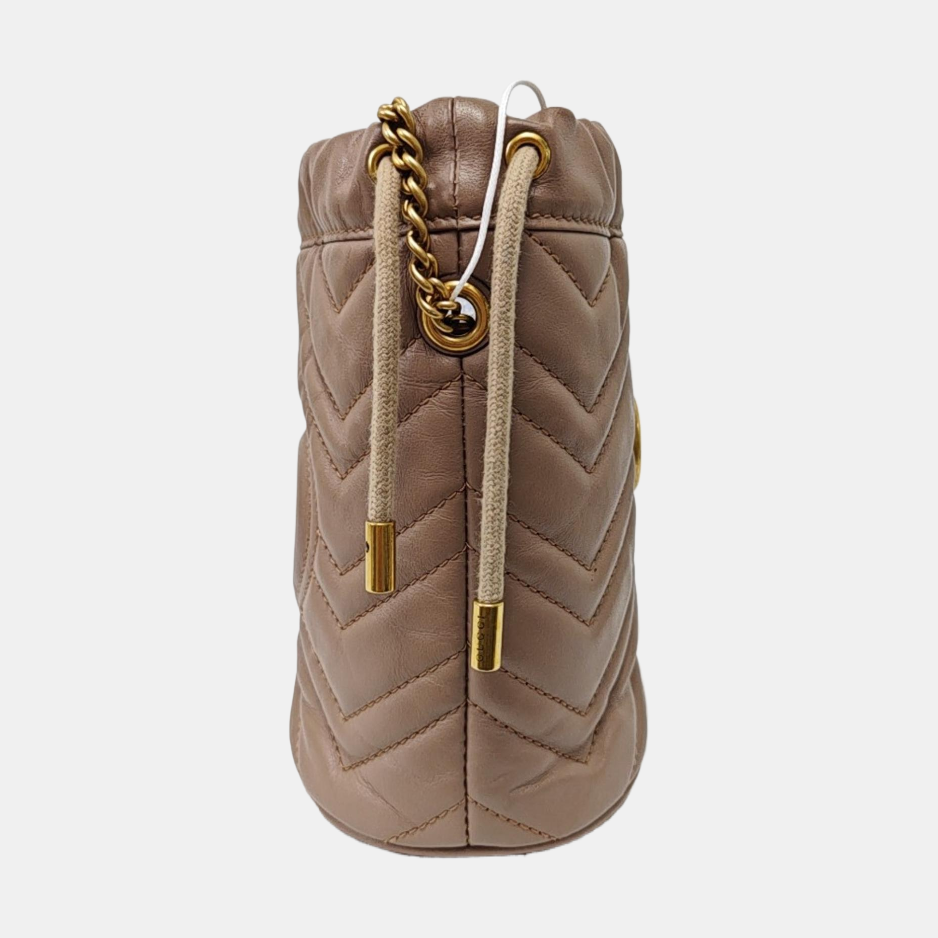 GG Marmont Mini Quilted Calfskin Beige