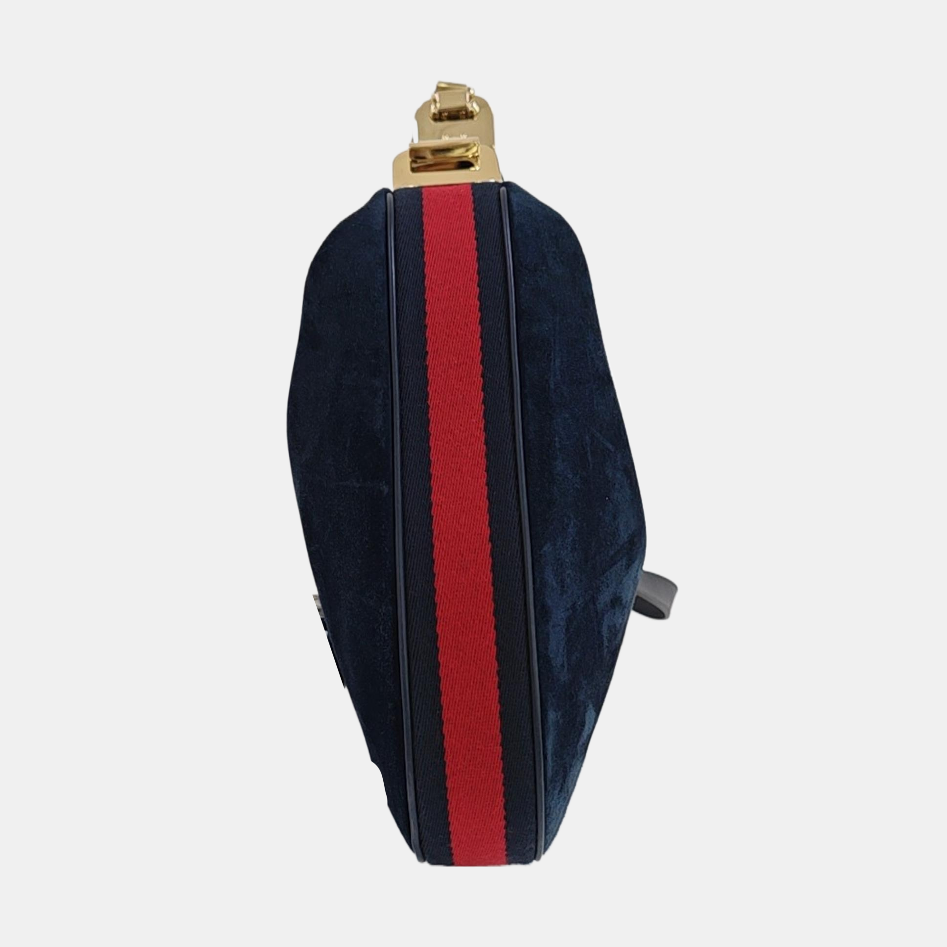 Suede Shoulder Bag Blue