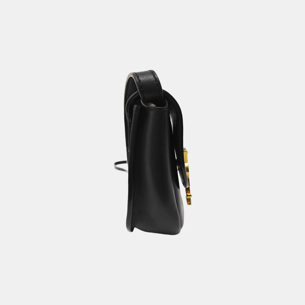 KAIA Mini Calfskin Black