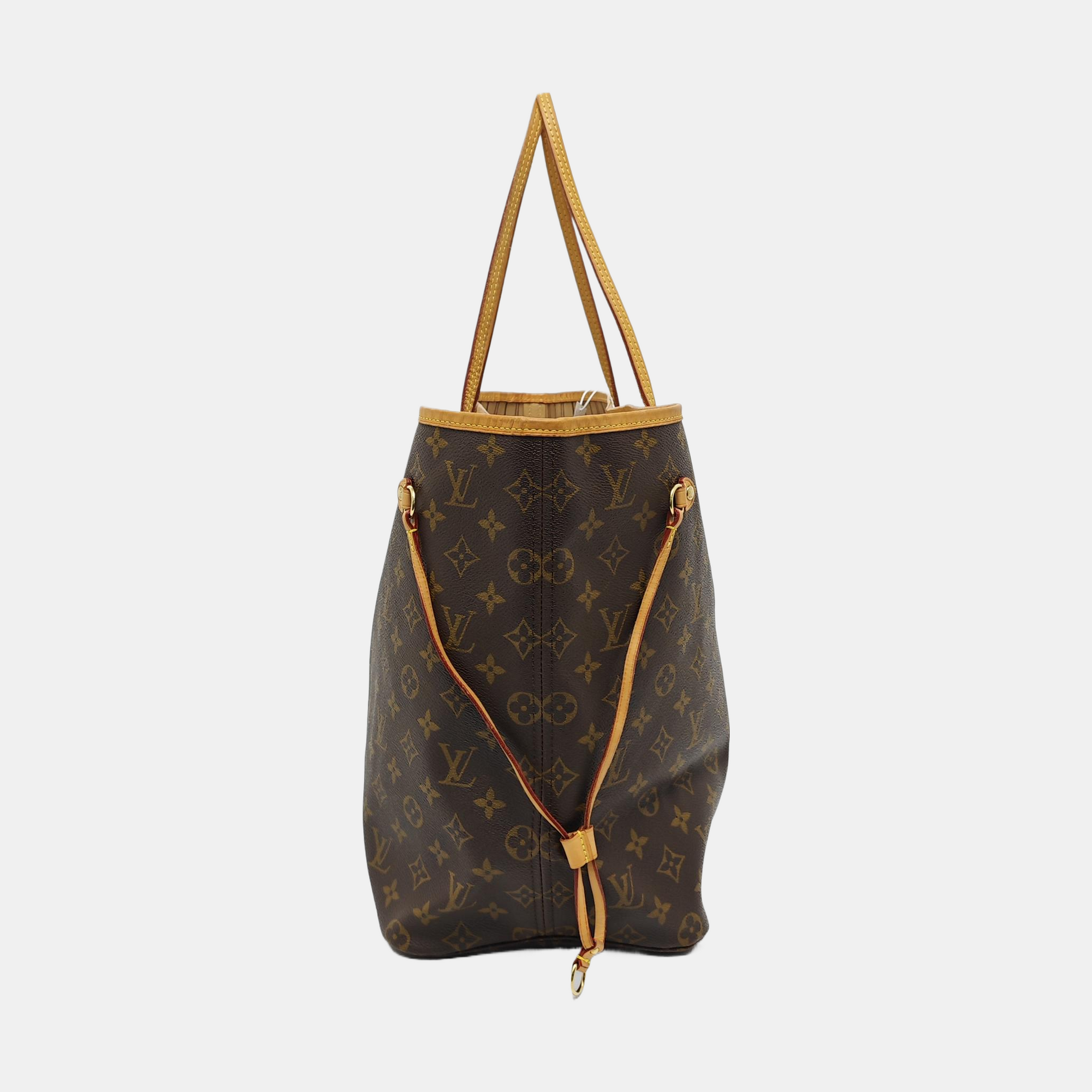 NEVERFULL GM Monogram Coated Canvas Brown